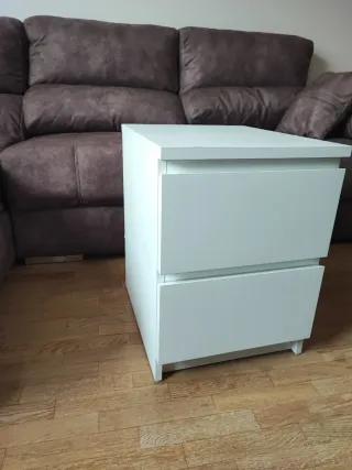 Comodino Ikea Malm bianco
