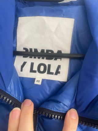 Abrigo Bimba y Lola Plumas Azul
