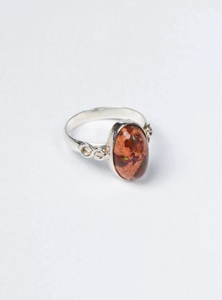Anillo Ópalo Mexicano Plata