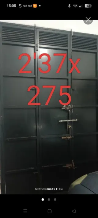 Puerta cochera chapa 2.5mm