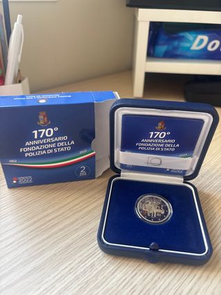 Moneda 2€ Italia 2022 Proof Policía