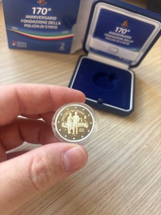 Moneda 2€ Italia 2022 Proof Policía