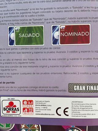 Juego de Mesa Operación Triunfo 2018