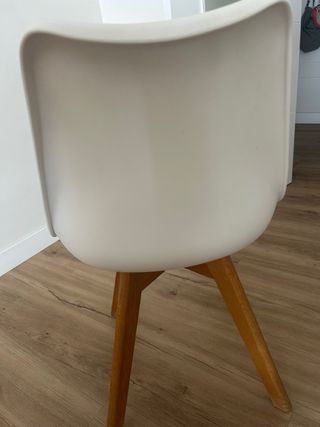 4 Sillas Comedor Blancas