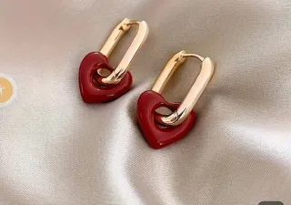 Pendientes flor dorados bisutería