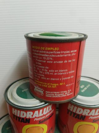 Hidralux Titan 125ml plástica satinada 