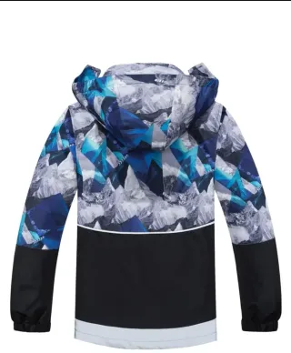 Chaqueta  montaña azul y negra talla 12 hasta 14
