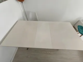 Mesa extensible salón blanca
