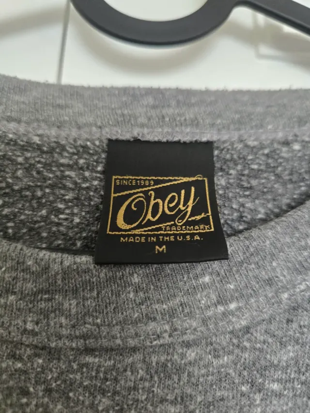 Sudadera Obey Gris de hombre
