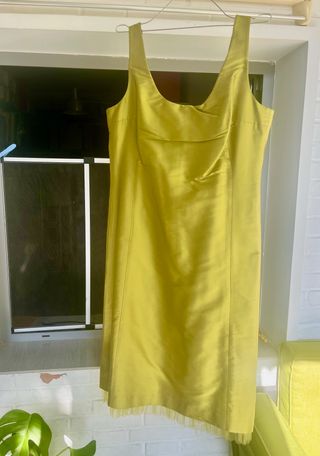 Vestido fiesta pistacho Talla 44 (L)