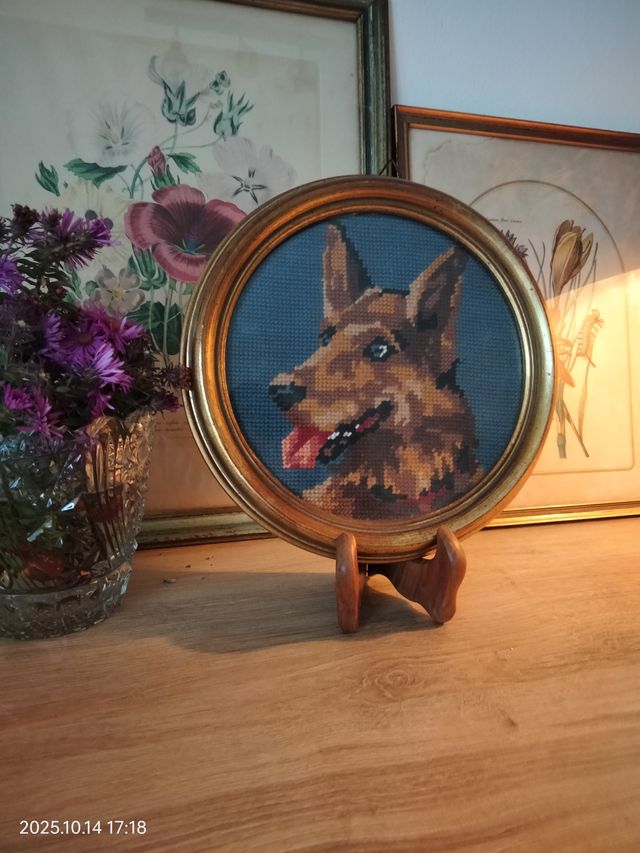 Quadretto cane pastore tedesco