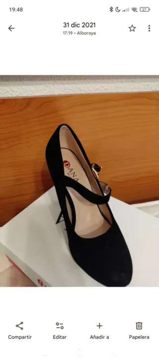 Zapatos de tacón negros Dana talla 37. Nuevos.