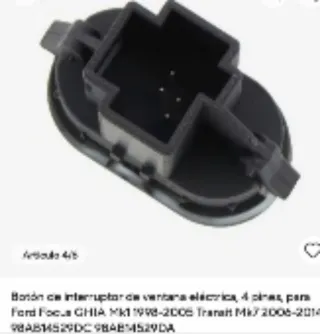 Botón elevalunas Ford 4 pines