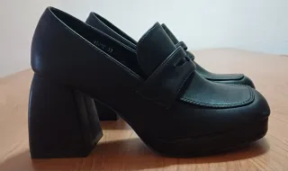 Zapatos de plataforma negros talla 37