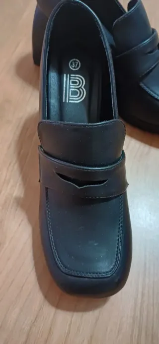 Zapatos de plataforma negros talla 37