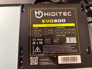 Fuente Alimentación HIDITEC EVO800 800W