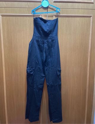 Mono Zara Negro Cargo Talla M
