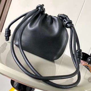 Bolso Loewe Negro Piel Cadena Dorada