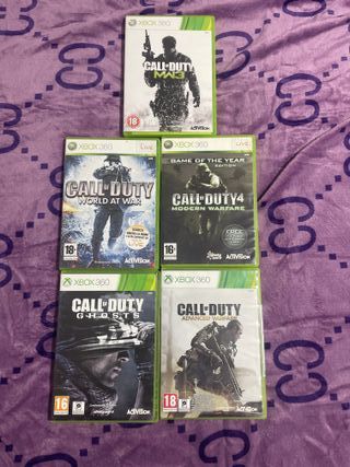 Lote 4 Juegos Call of Duty Xbox 360