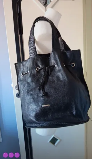 Borsa Carpisa vera Pelle Nera
