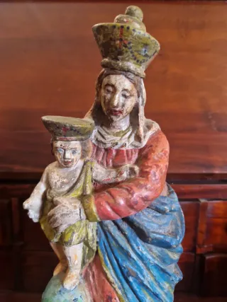 Figura Virgen Talla Madera
