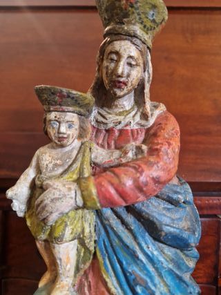 Figura Virgen Talla Madera