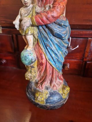 Figura Virgen Talla Madera