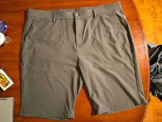 Pantalón corto vestir gris oscuro