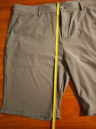 Pantalón corto vestir gris oscuro
