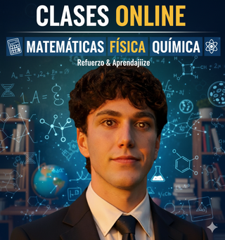 Clases online de matematicas, fisica o quimica.