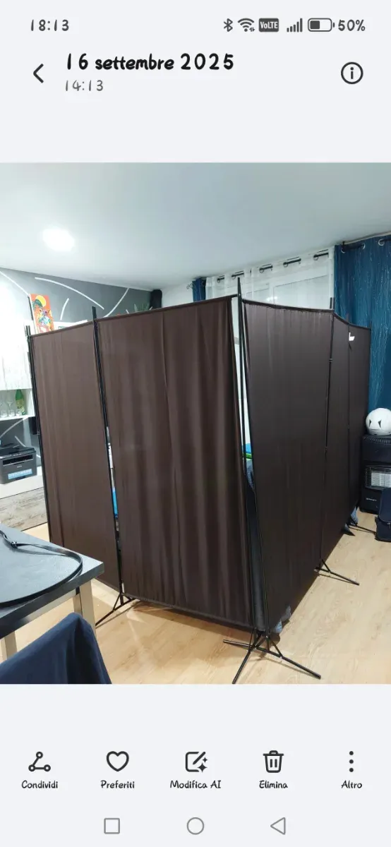 2 Separadores  de ambientes marrón 