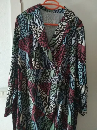 Vestido estampado multicolor