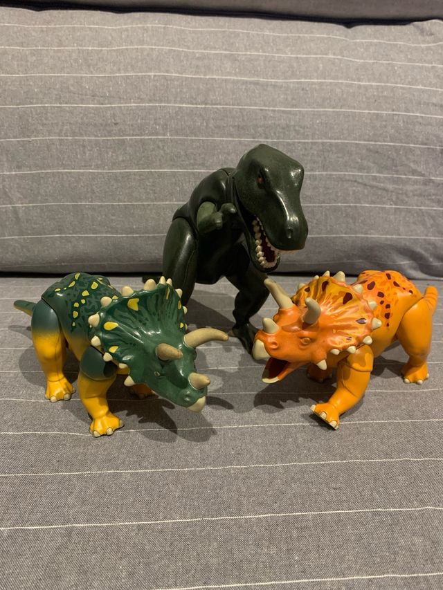 Playmobil Dinosaurios T-Rex Triceratops