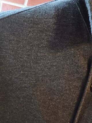 Abrigo oversize gris mujer
