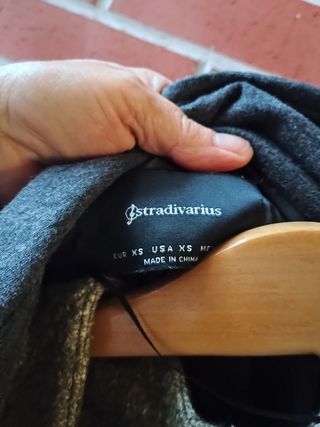 Abrigo oversize gris mujer