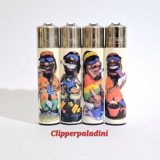 4 Accendini Clipper Rasta Vintage