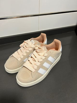 Zapatillas Adidas Campus Beige y Rosa