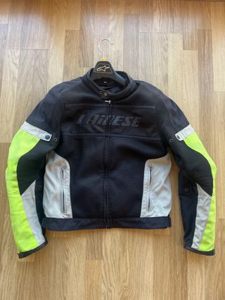Chaqueta Moto Dainese Negra y Flúor