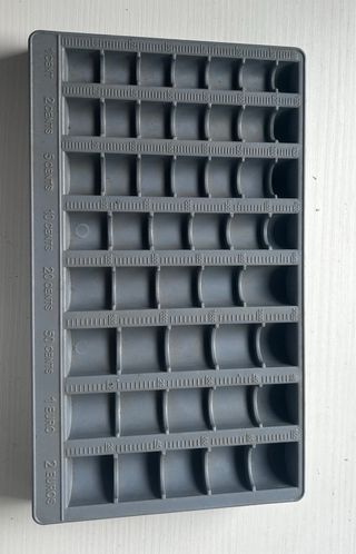 Organizador de monedas gris