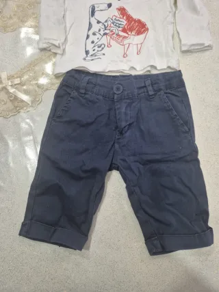 Completino neonato maglia e pantaloncino