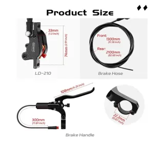 DYISLAND LD-210S Kit Frenos Disco Hidráulicos