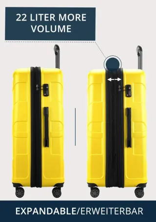 Maleta Rígida Suitline TSA Amarilla 76 cm