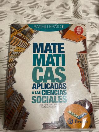 Libro de primero de bachillerato de matemáticas cs