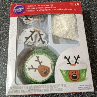 Kit decorazione cupcake renna natalizia Wilton