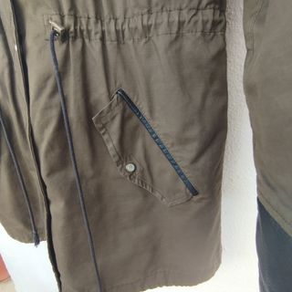 Parka Stradivarius Verde Talla M