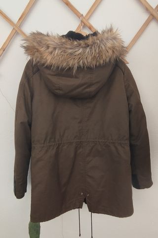 Parka Stradivarius Verde Talla M