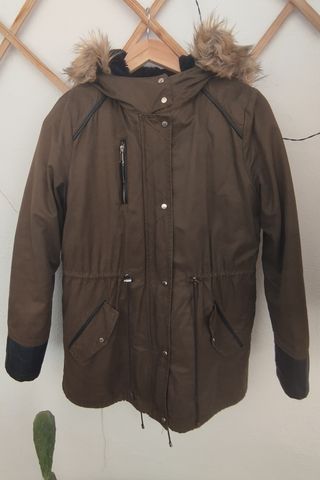 Parka Stradivarius Verde Talla M