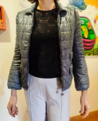 Chaqueta Moncler Gris Mujer