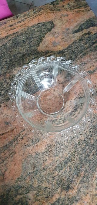 Centrotavola vintage vetro lavorato