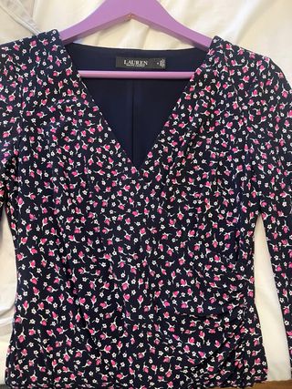 Vestido floral Ralph Lauren talla M